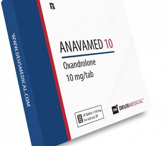 ANAVAMED 10 (Oxandrolone) 10 mg (50 Tablets) DeusMedical