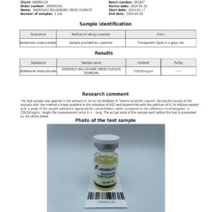Boldenone Undecylenate 250 mg/ml (10 ml Vial) – Androlex - Image 3