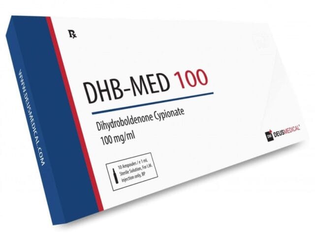DHB MED 100 (Dihydroboldenone Cypionate) 100 mg/ml (10 Ampoules) DeusMedical
