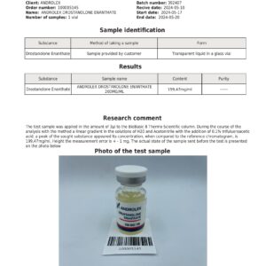 Drostanolone Enanthate 200 mg/ml (10 ml Vial) – Androlex - Image 3