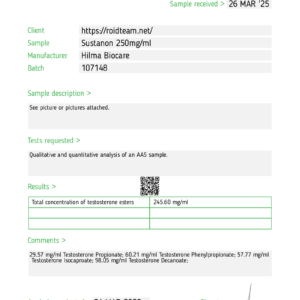 Sustanon 250 mg/ml (10 ml vial) – Hilma Biocare - Image 3