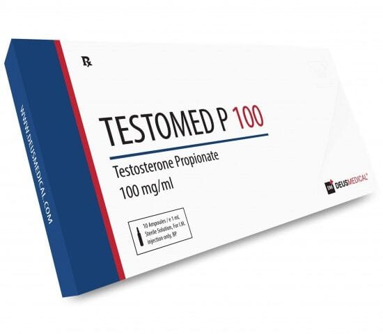 TESTOMED P 100 (Testosterone Propionate) 100 mg/ml (10 Ampoules) DeusMedical