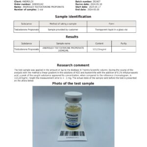 Testosterone Propionate 100 mg/ml (10 ml Vial) – Androlex - Image 3