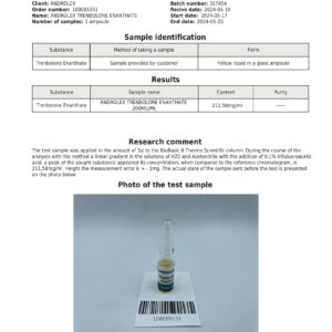 Trenbolone Enanthate 200 mg/ml (10×1 ml amp) – Androlex - Image 3