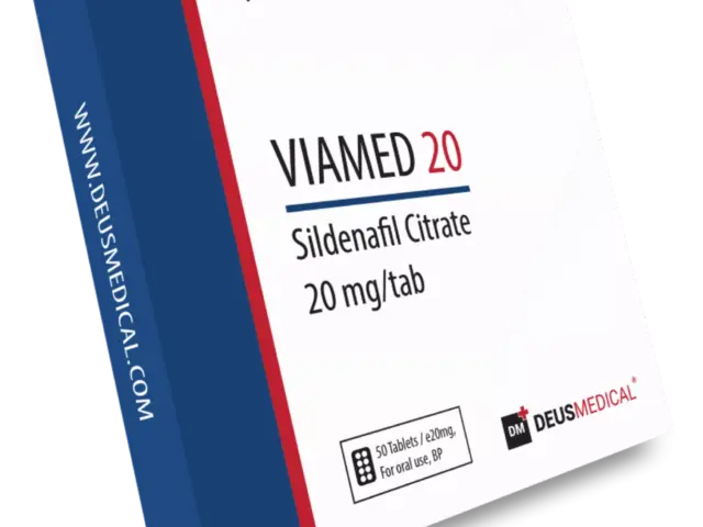 VIAMED 20 (Sildenafil Citrate) 20 mg (50 Tablets) DeusMedical