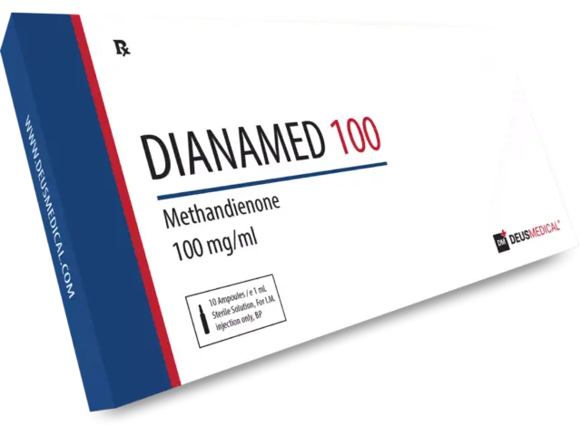 DIANAMED 100 (Methandienone) 100 mg/ml (10 Ampoules) DeusMedical