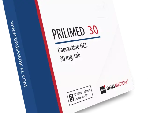 PRILIMED 30 (Dapoxetine HCL) 30 mg (50 Tablets) DeusMedical