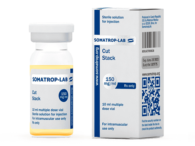 Cut Stack (Tren.Ac, Drost.Pr, Test.Pr) 150 mg/ml (10 ml Vial) Somatrop Lab