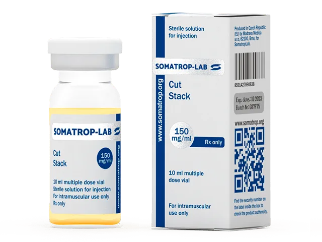 Cut Stack (Tren.Ac, Drost.Pr, Test.Pr) 150 mg/ml (10 ml Vial) Somatrop Lab