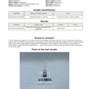Drostanolone Enanthate 200 mg/ml (10×1 ml amp) – Androlex - Image 2